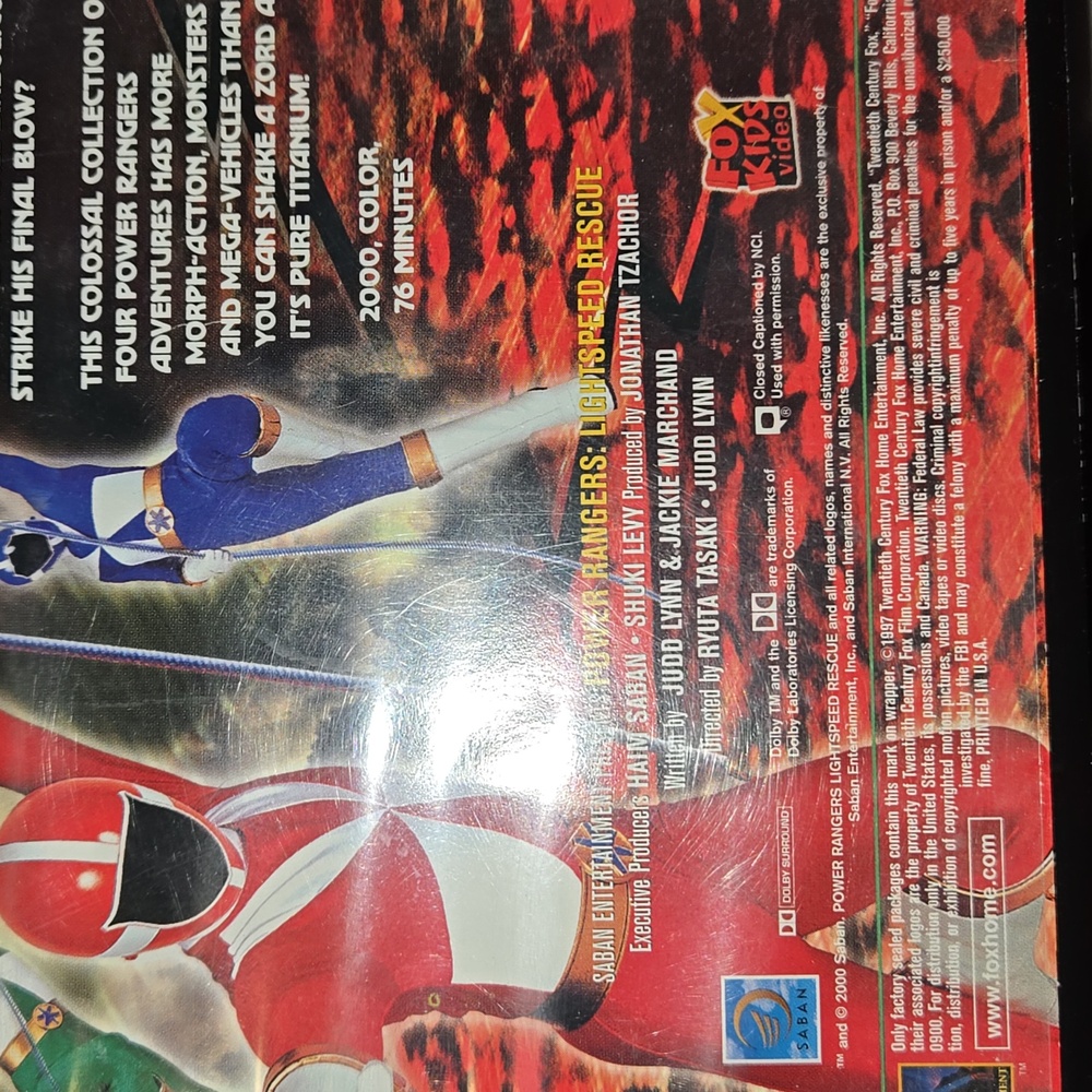 Power Rangers Time Force Power Ranger Light Speed Rescue VHS Movie Bundle - Picture 9 of 12